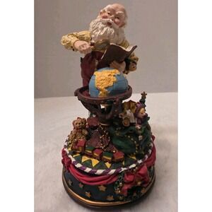 1997 Dayton Hudson Musical Santa‎ With Rotating Christmas Globe Joy To The World